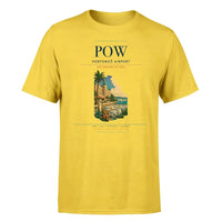 Thumbnail for Portorož Airport (POW) T-Shirt single-side front print in Yellow | portorož-airport-pow-double-side-t-shirt