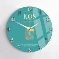 Thumbnail for Sihanouk International Airport Sihanoukville KOS Wall-Clock No-Frame - Turquoise