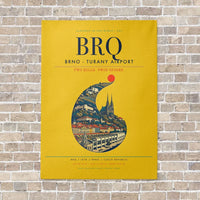 Thumbnail for Brno - Turany Airport BRQ - Canvas No Frame - Yellow