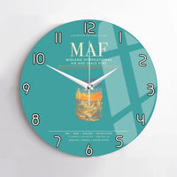 Thumbnail for Midland International Air and Space Port MAF Wall-Clock No-Frame - Turquoise