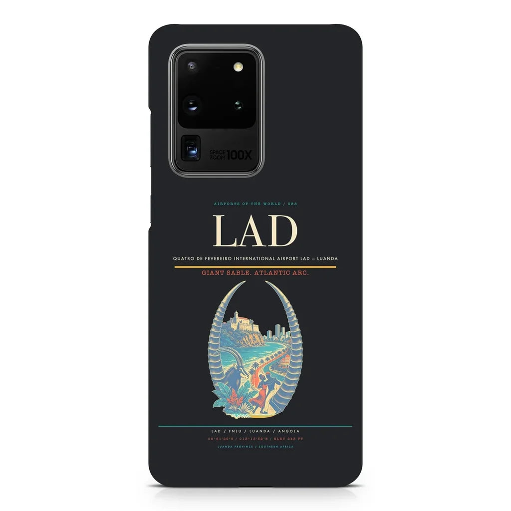Quatro de Fevereiro International Airport LAD — Luanda design on samsung case - black