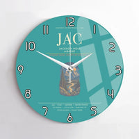 Thumbnail for Jackson Hole Airport JAC Wall-Clock No-Frame - Turquoise