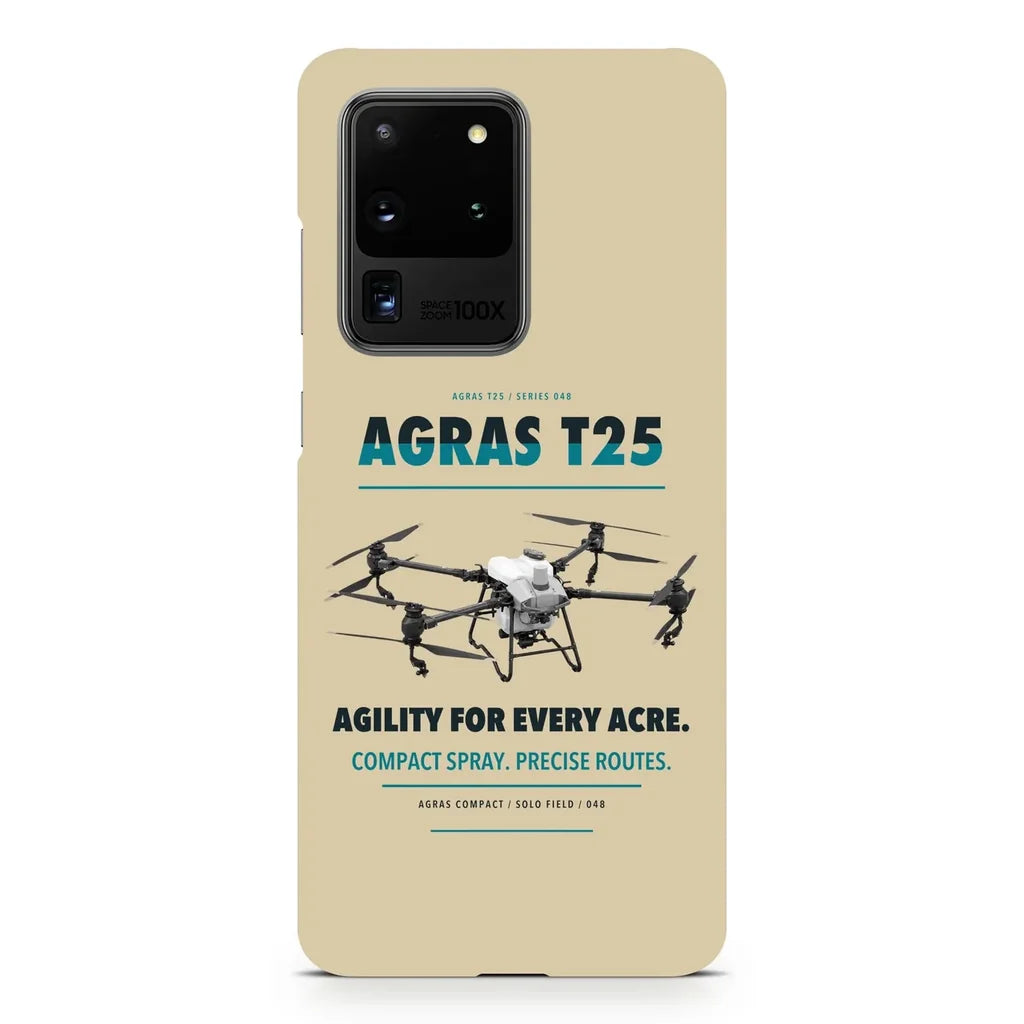 DJI Agras T25 design on samsung case - beige