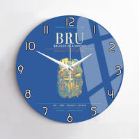 Thumbnail for Brussels Airport BRU Wall-Clock No-Frame - Blue