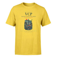 Thumbnail for Campinas Airport (VCP) Premium T-Shirt Yellow