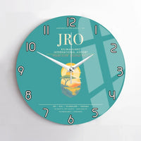 Thumbnail for Kilimanjaro International Airport JRO Wall-Clock No-Frame - Turquoise