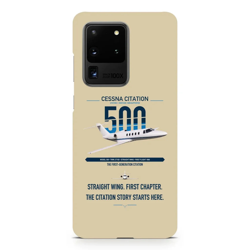 Cessna Citation 500 - Citation I design on samsung case - beige