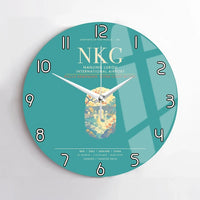 Thumbnail for Nanjing Lukou International Airport NKG Wall-Clock No-Frame - Turquoise