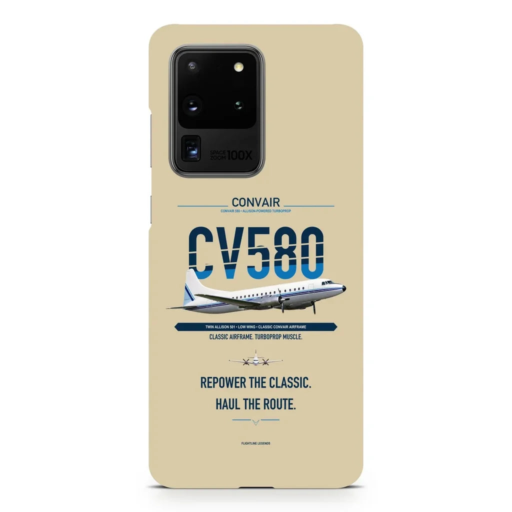 Convair 580 design on samsung case - beige