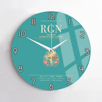 Thumbnail for Yangon International Airport RGN Wall-Clock No-Frame - Turquoise