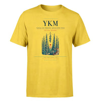Thumbnail for Yakima Air Terminal (McAllister Field) (YKM) T-Shirt single-side front print in Yellow | yakima-air-terminal-mcallister-field-ykm-double-side-t-shirt