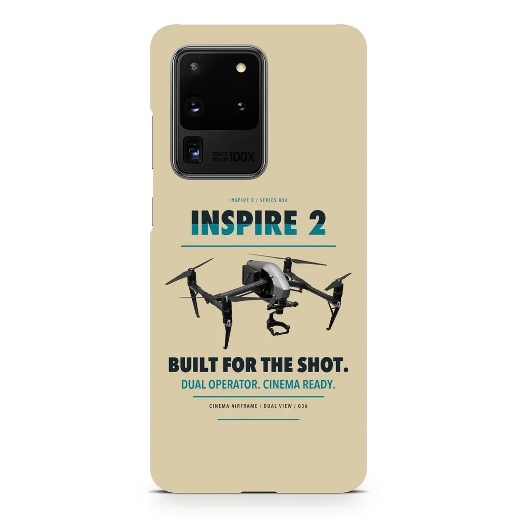 DJI Inspire 2 design on samsung case - beige