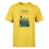 Thumbnail for Cadjehoun Airport (COO) T-Shirt single-side front print in Yellow | cadjehoun-airport-coo-double-side-t-shirt