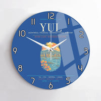 Thumbnail for MontrealTrudeau International Airport YUL Wall-Clock No-Frame - Blue