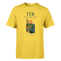 Thumbnail for Terceira Lajes Airport (TER) T-Shirt single-side front print in Yellow | terceira-lajes-airport-ter-double-side-t-shirt