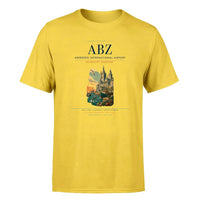 Thumbnail for Aberdeen Airport (ABZ) Premium T-Shirt Yellow