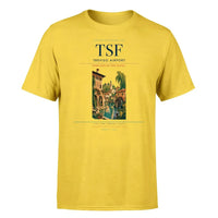 Thumbnail for Treviso Airport (TSF) T-Shirt single-side front print in Yellow | treviso-airport-tsf-double-side-t-shirt