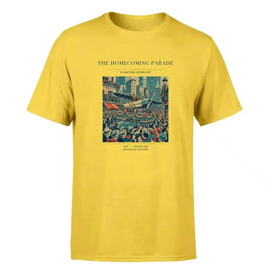 VINTAGE G4053 - The Homecoming Parade - Premium T-Shirt design on yellow premium t shirt