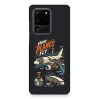 Thumbnail for How Planes Fly V2 design on samsung case - black