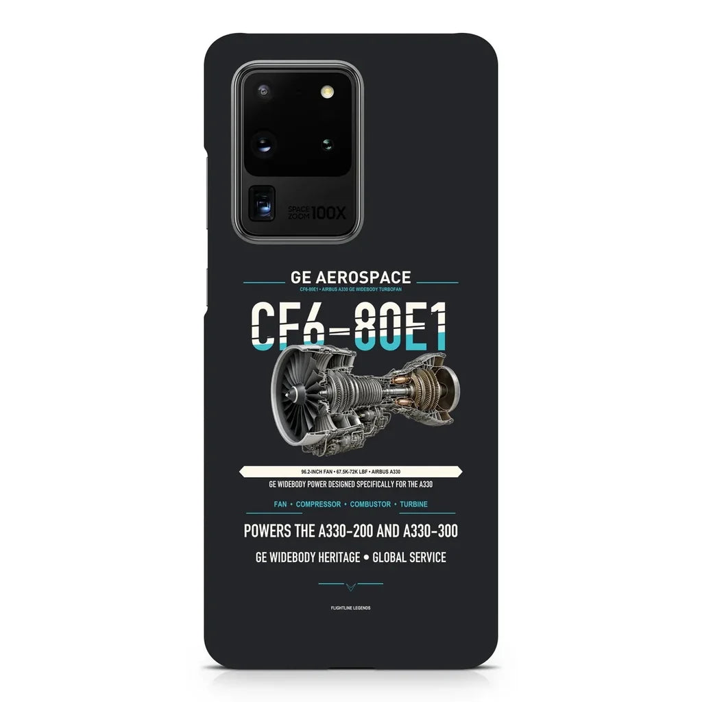CF6-80E1 design on samsung case - black