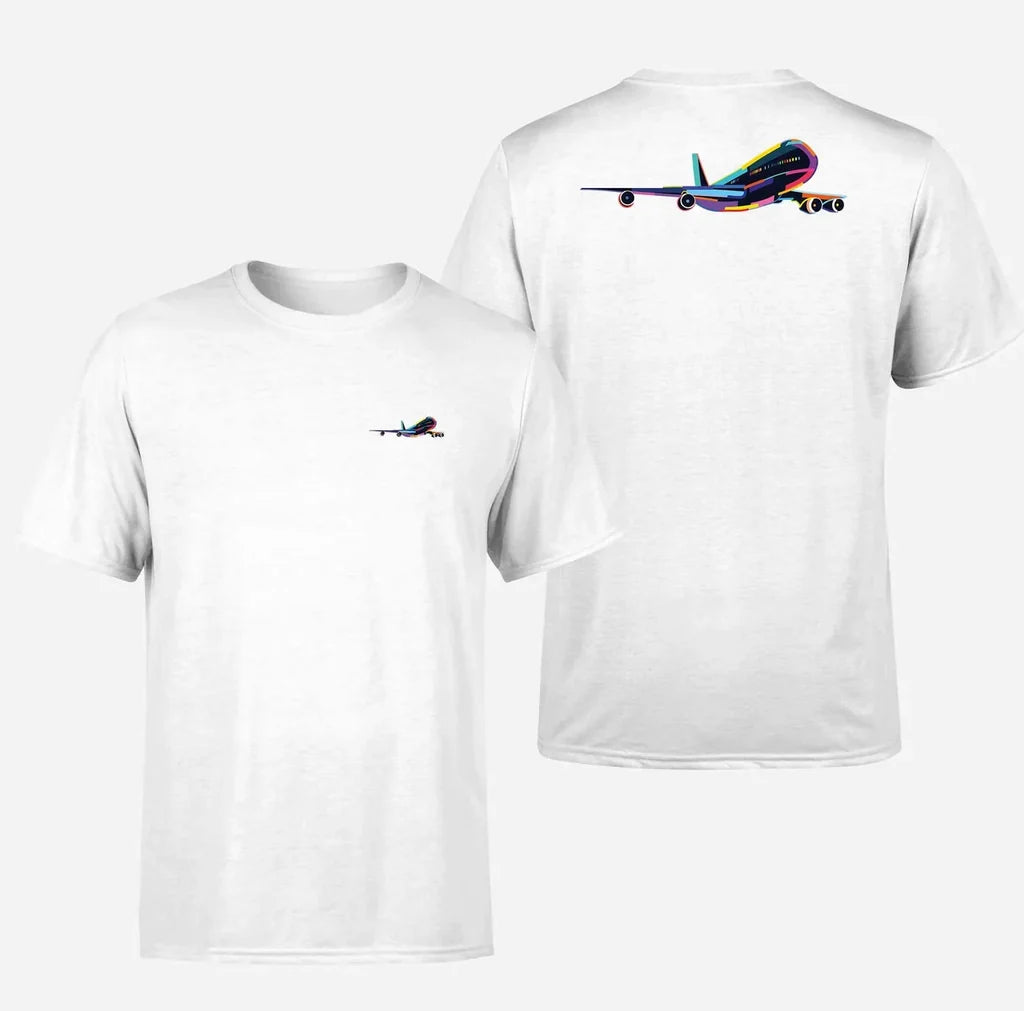 Customisable Multicolor Airplane T-Shirt - view 4