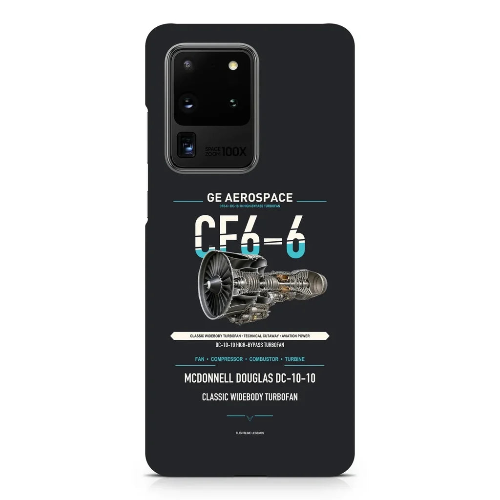 CF6-6 design on samsung case - black