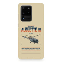Thumbnail for Aérospatiale SA 316B Alouette III design on samsung case - beige