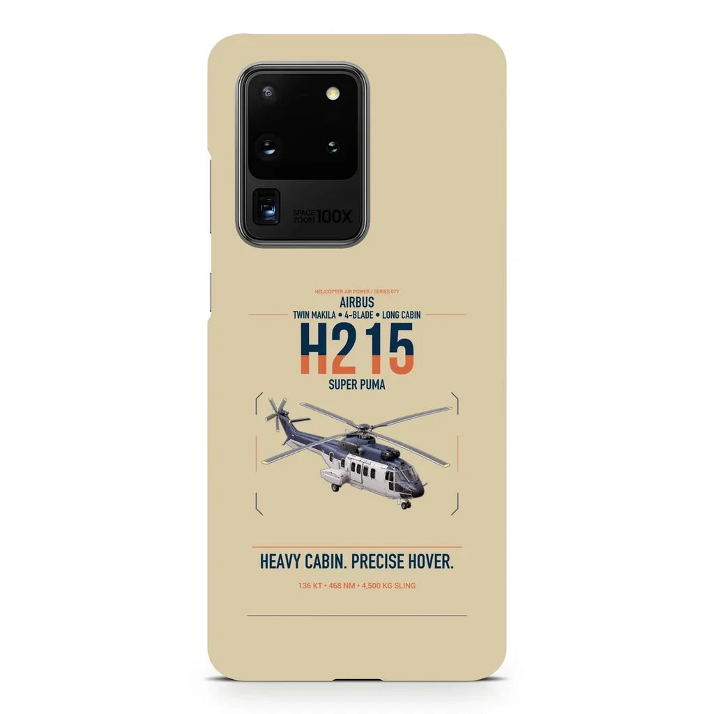Airbus H215 design on samsung case - beige