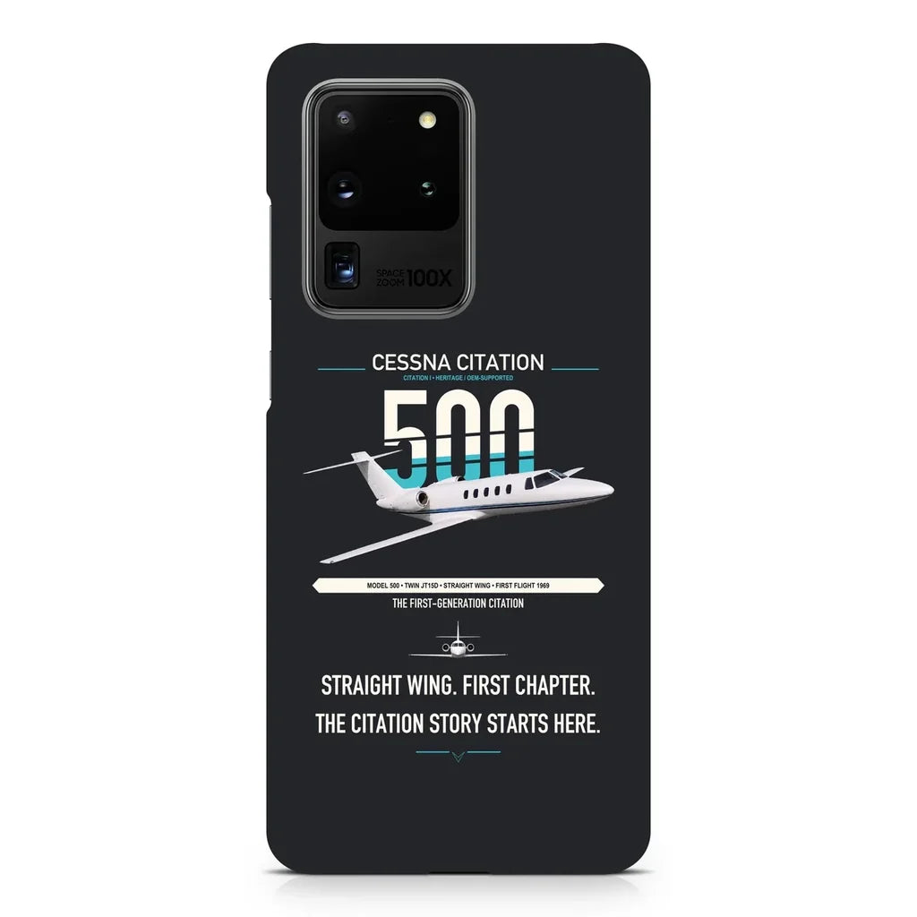 Cessna Citation 500 - Citation I design on samsung case - black