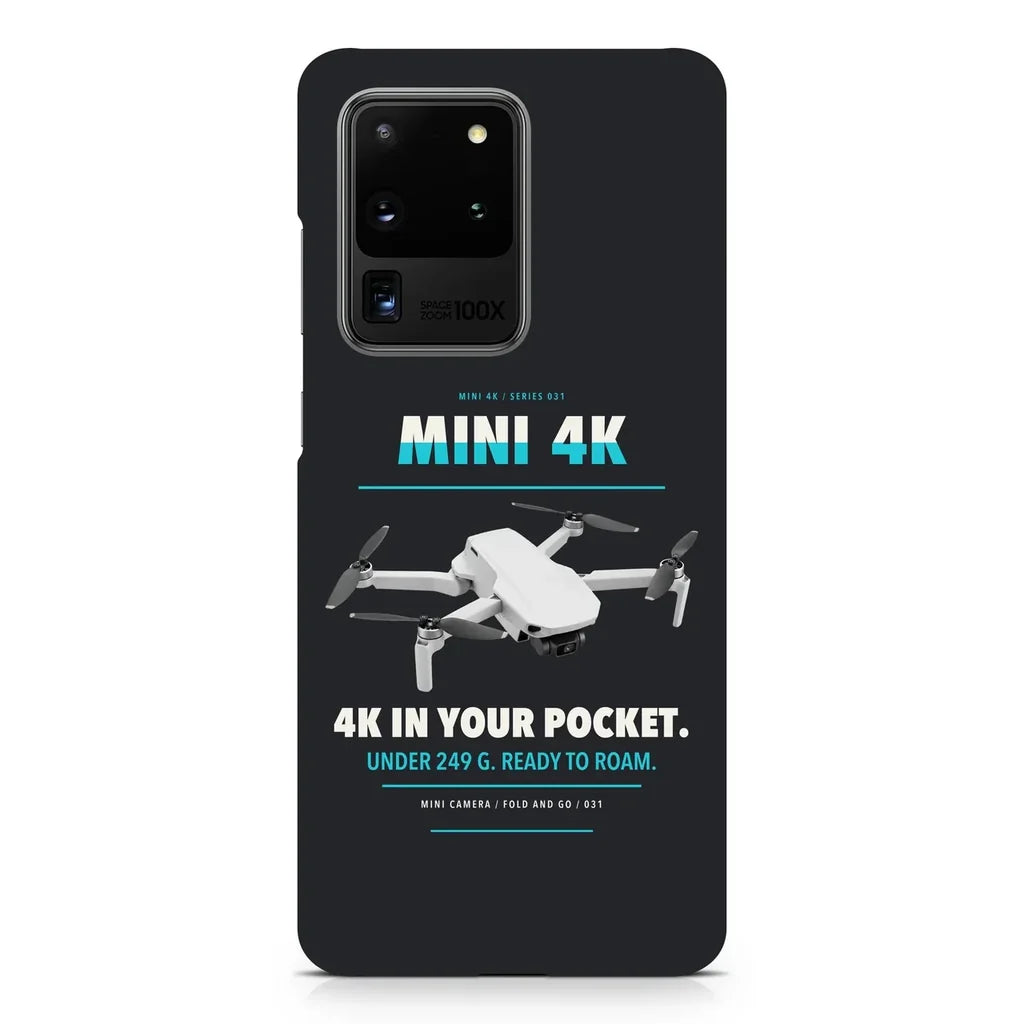DJI Mini 4K design on samsung case - black