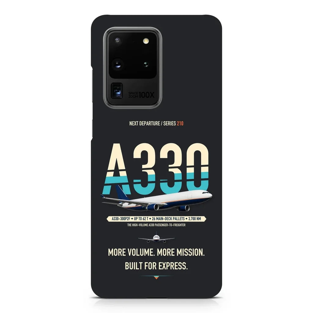 Airbus A330-300P2F design on samsung case - black