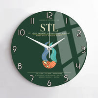 Thumbnail for St. Louis Lambert International Airport STL Wall-Clock No-Frame - Dark Green