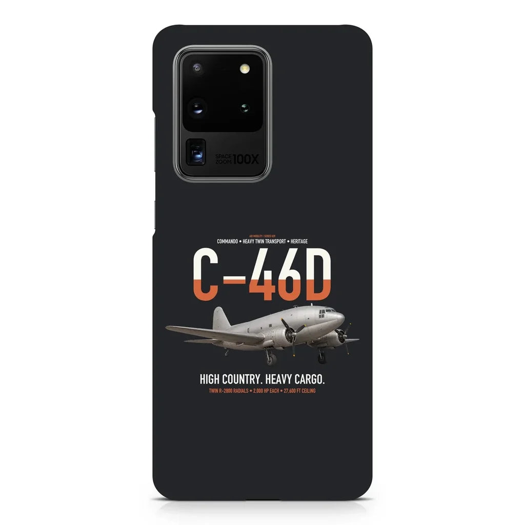 C-46D Commando design on samsung case - black