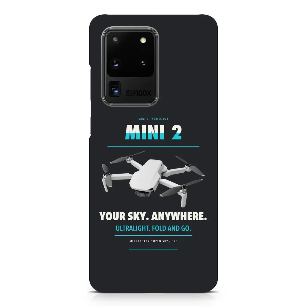 DJI Mini 2 design on samsung case - black