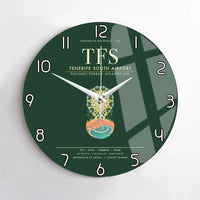 Thumbnail for Tenerife South Airport TFS Wall-Clock No-Frame - Dark Green