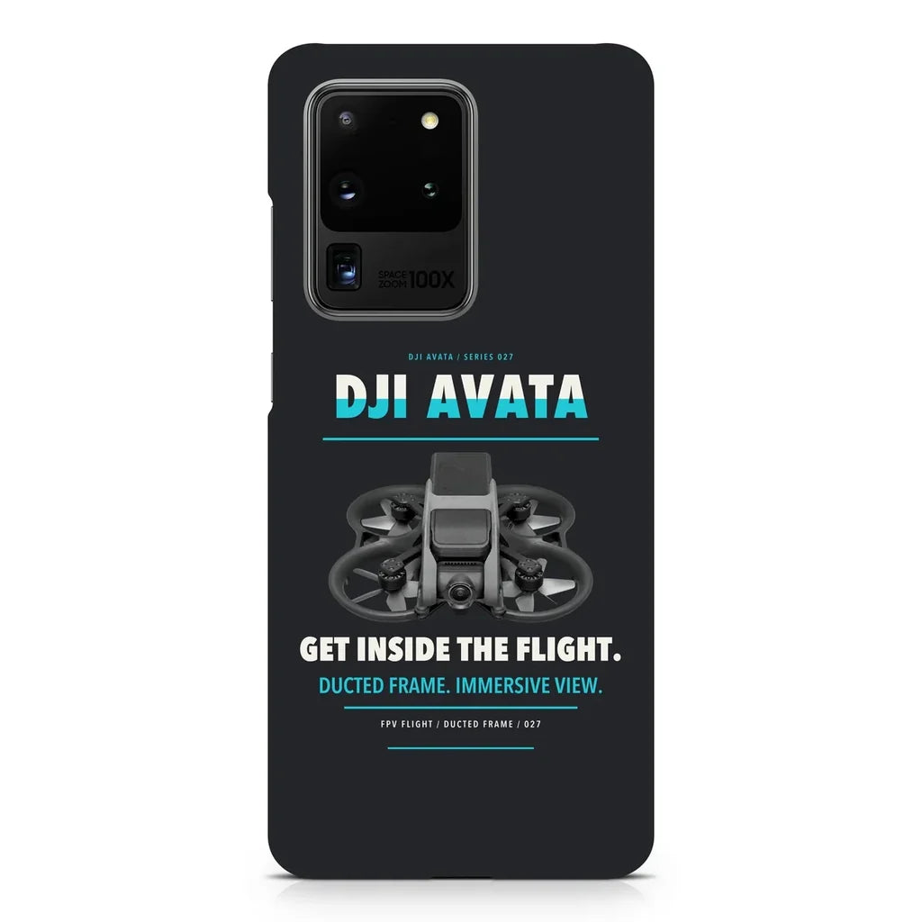 DJI Avata design on samsung case - black