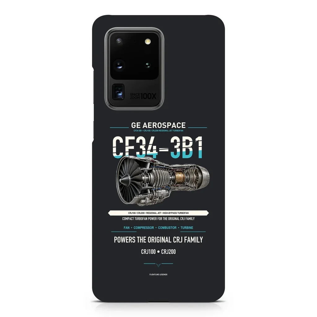 CF34-3B1 design on samsung case - black