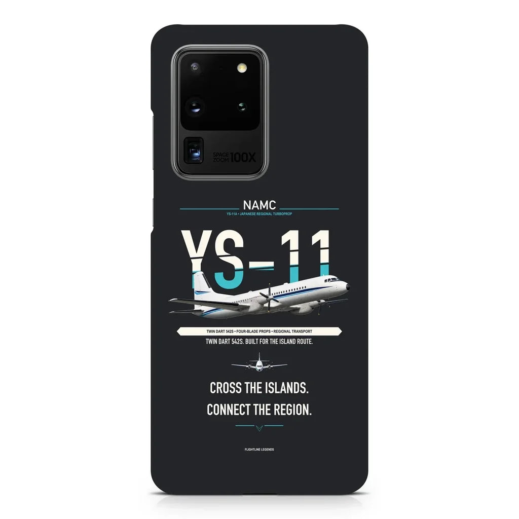 NAMC YS-11A design on samsung case - black