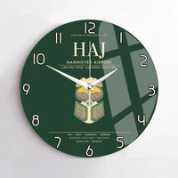 Thumbnail for Hannover Airport HAJ Wall-Clock No-Frame - Dark Green