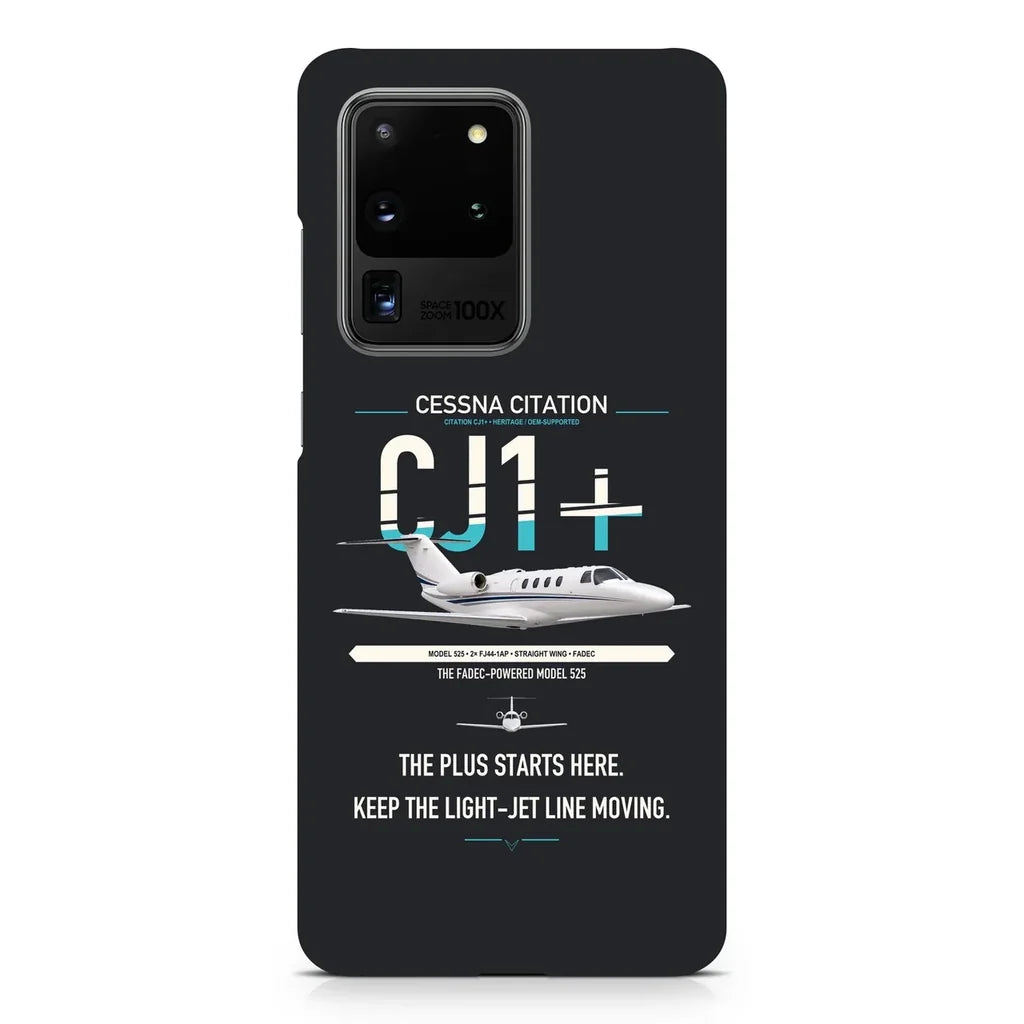 Cessna Citation CJ1+ design on samsung case - black