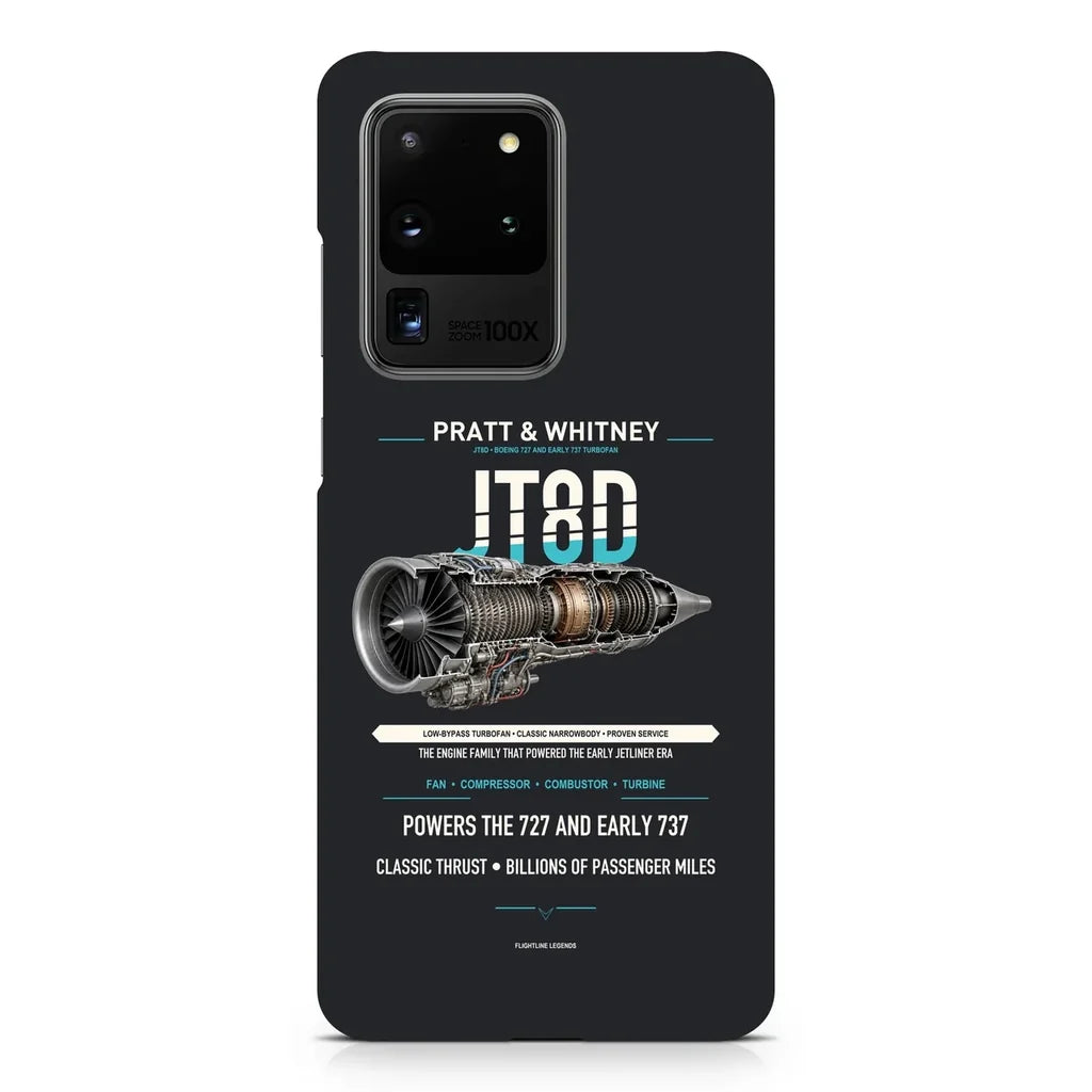 JT8D design on samsung case - black