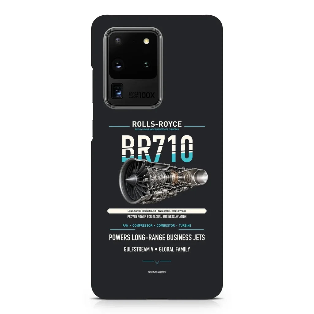 BR710 design on samsung case - black