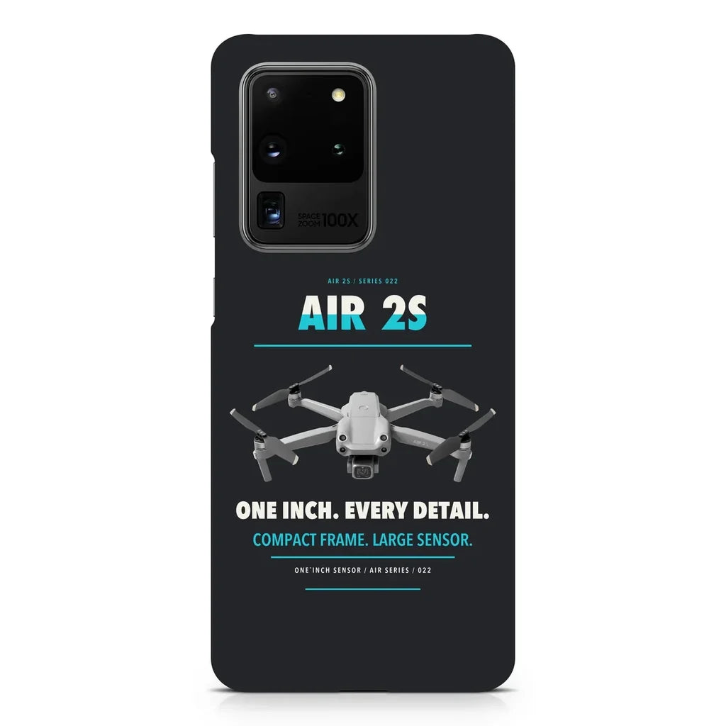 DJI Air 2S design on samsung case - black