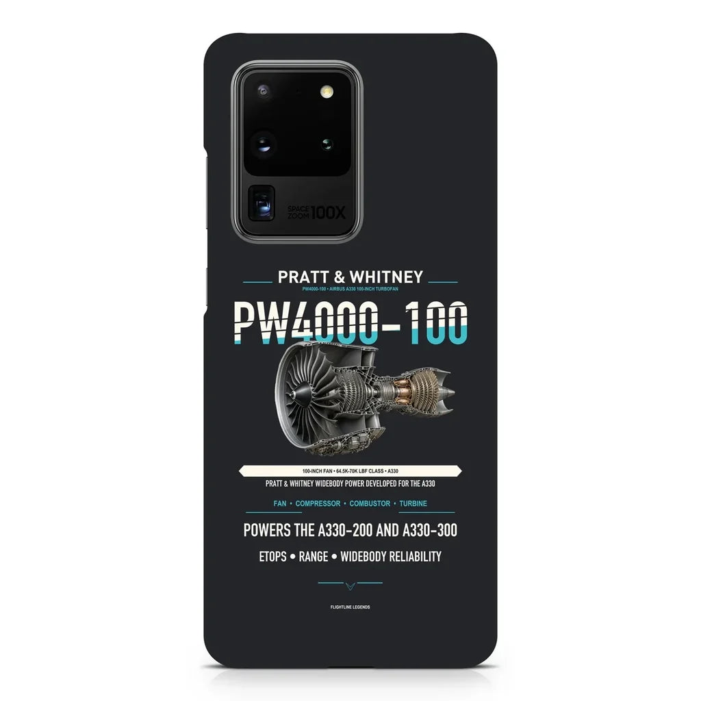 PW4000-100 design on samsung case - black