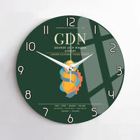 Thumbnail for Gdansk Lech Waesa Airport GDN Wall-Clock No-Frame - Dark Green
