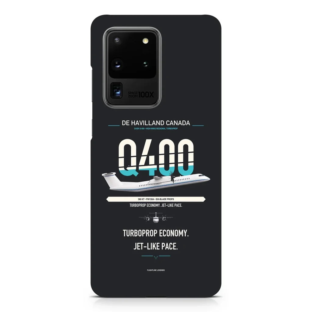 Dash 8-400 design on samsung case - black