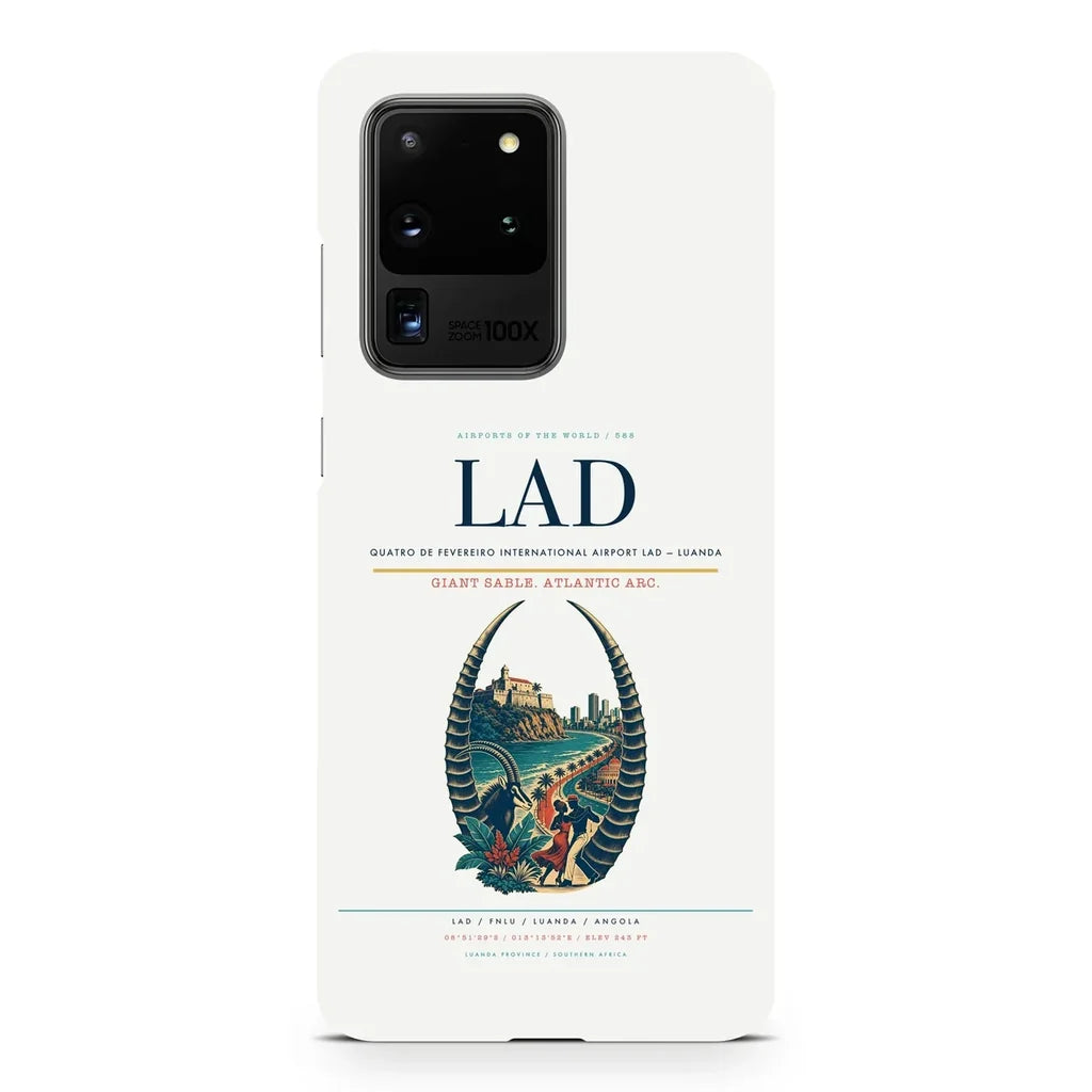 Quatro de Fevereiro International Airport LAD — Luanda design on samsung case - white