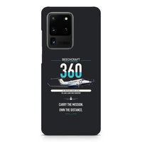 Thumbnail for Beechcraft King Air 360 design on samsung case - black