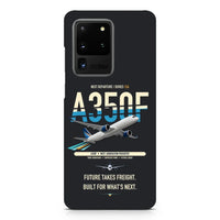 Thumbnail for Airbus A350F design on samsung case - black