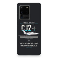 Thumbnail for Cessna Citation CJ2+ design on samsung case - black